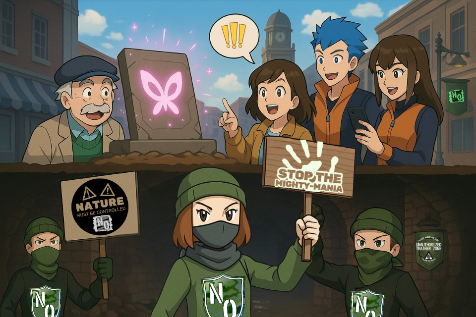 Digital geocache quest illustration